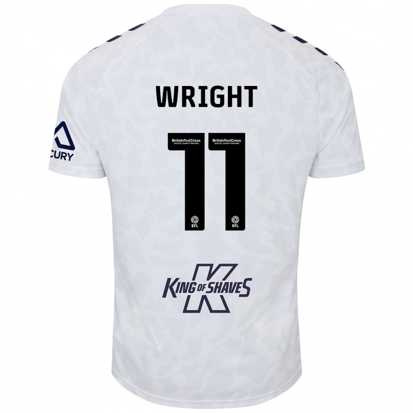 Niño Camiseta Haji Wright #11 Blanco 2ª Equipación 2024/25 La Camisa México