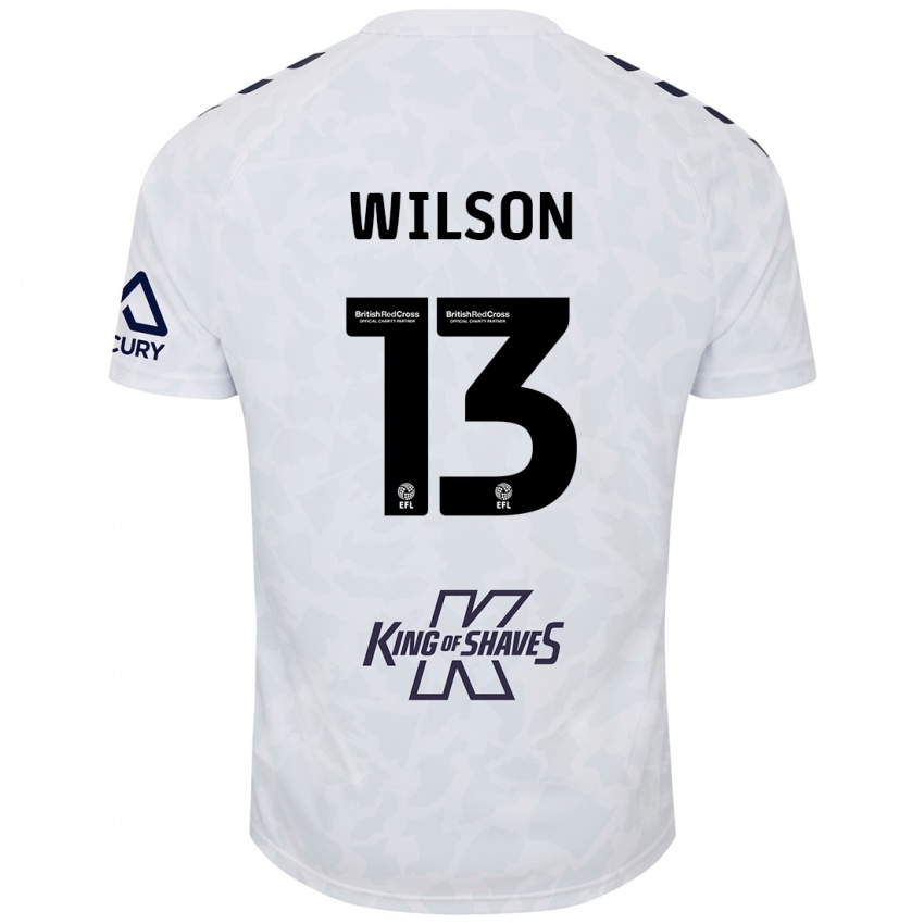 Niño Camiseta Ben Wilson #13 Blanco 2ª Equipación 2024/25 La Camisa México