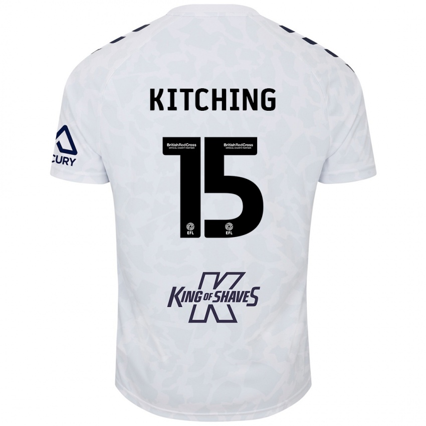 Niño Camiseta Liam Kitching #15 Blanco 2ª Equipación 2024/25 La Camisa México