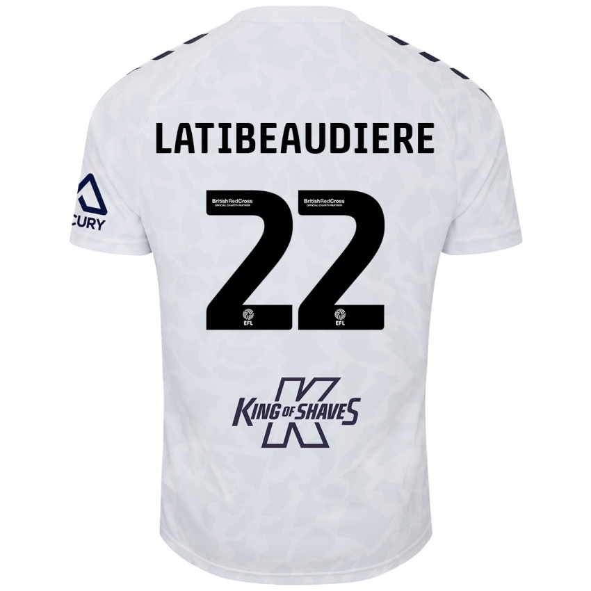 Niño Camiseta Joel Latibeaudiere #22 Blanco 2ª Equipación 2024/25 La Camisa México