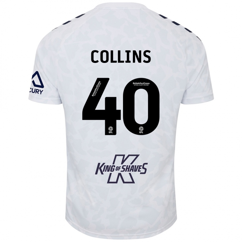 Niño Camiseta Brad Collins #40 Blanco 2ª Equipación 2024/25 La Camisa México