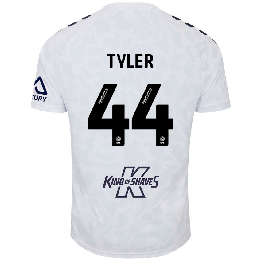 Niño Camiseta Cian Tyler #44 Blanco 2ª Equipación 2024/25 La Camisa México