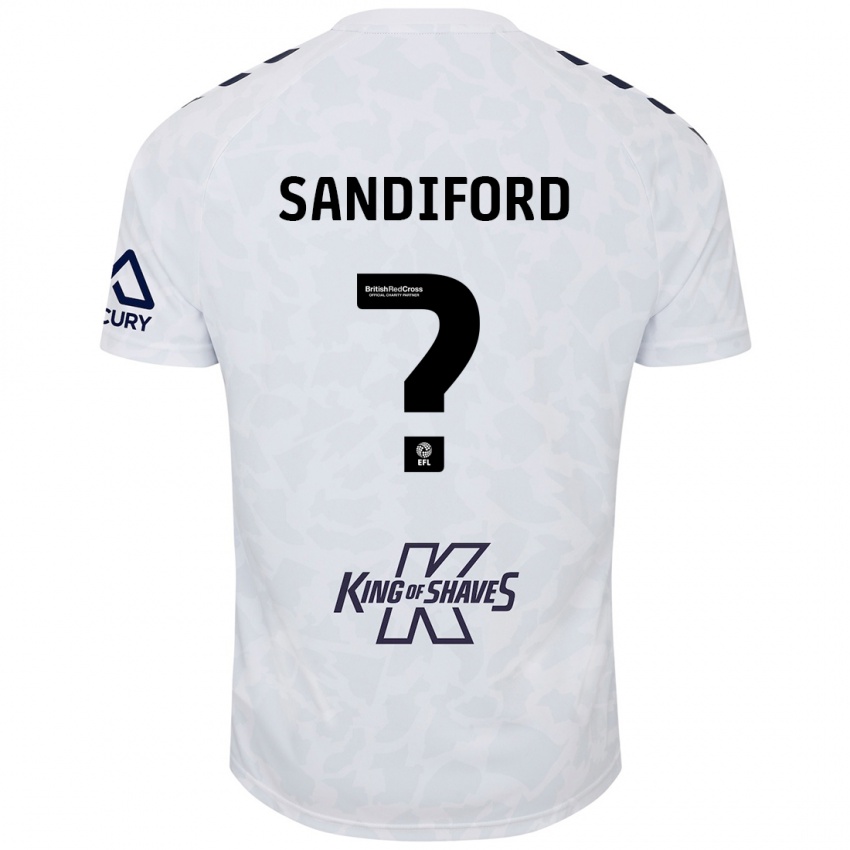 Niño Camiseta Greg Sandiford #0 Blanco 2ª Equipación 2024/25 La Camisa México