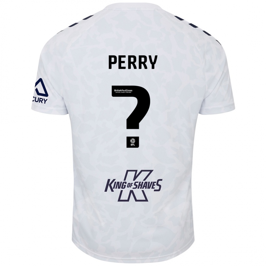 Niño Camiseta Callum Perry #0 Blanco 2ª Equipación 2024/25 La Camisa México