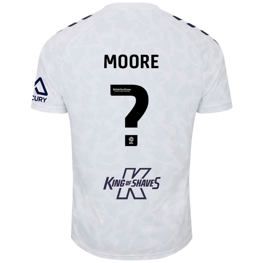 Niño Camiseta Isaac Moore #0 Blanco 2ª Equipación 2024/25 La Camisa México