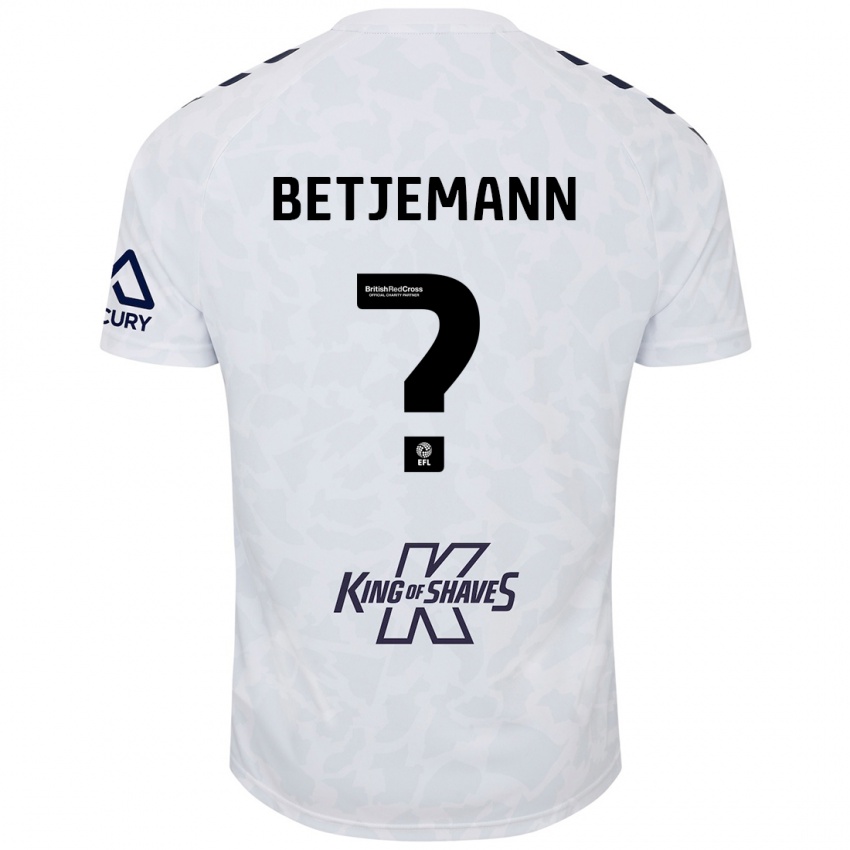 Niño Camiseta Elliot Betjemann #0 Blanco 2ª Equipación 2024/25 La Camisa México