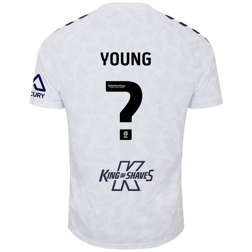 Niño Camiseta Shay Young #0 Blanco 2ª Equipación 2024/25 La Camisa México