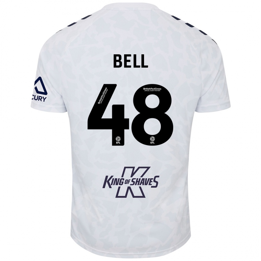 Niño Camiseta Luke Bell #48 Blanco 2ª Equipación 2024/25 La Camisa México