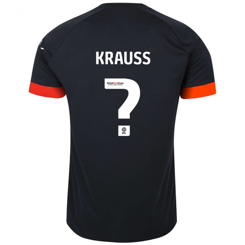 Niño Camiseta Tom Krauß #0 Negro Naranja 2ª Equipación 2024/25 La Camisa México