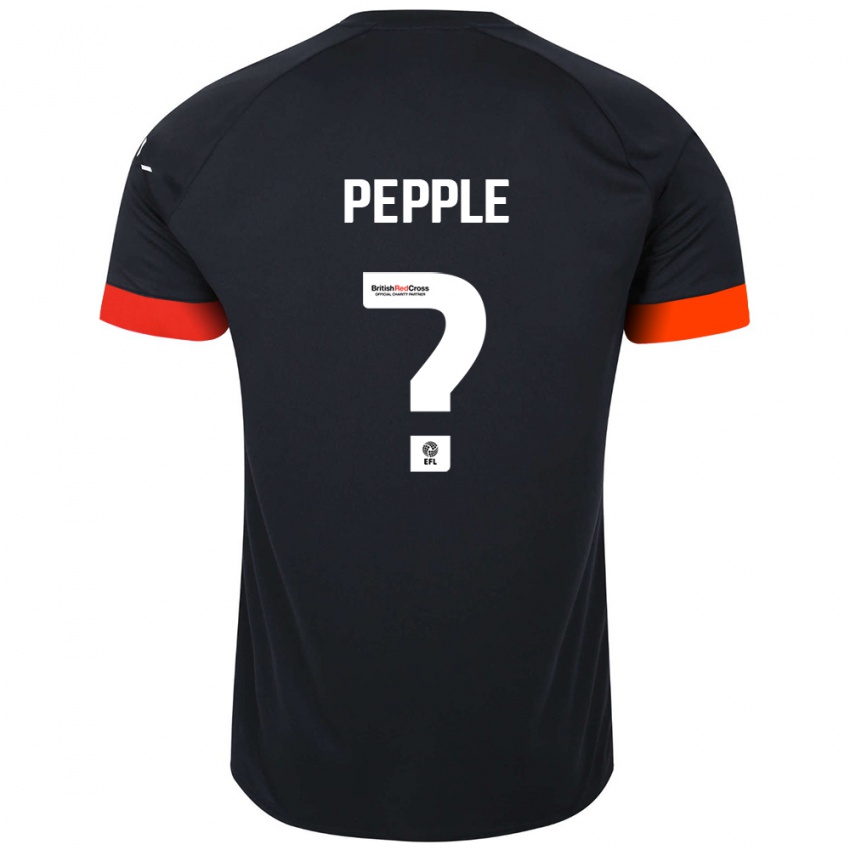 Niño Camiseta Aribim Pepple #0 Negro Naranja 2ª Equipación 2024/25 La Camisa México