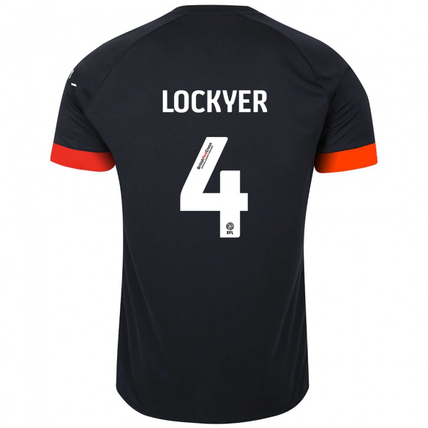 Niño Camiseta Tom Lockyer #4 Negro Naranja 2ª Equipación 2024/25 La Camisa México