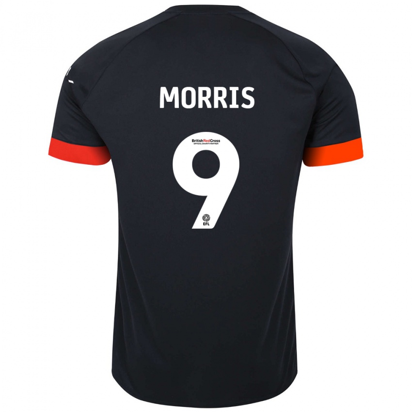 Niño Camiseta Carlton Morris #9 Negro Naranja 2ª Equipación 2024/25 La Camisa México