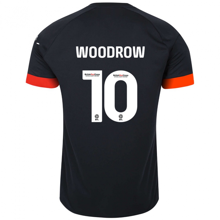 Niño Camiseta Cauley Woodrow #10 Negro Naranja 2ª Equipación 2024/25 La Camisa México