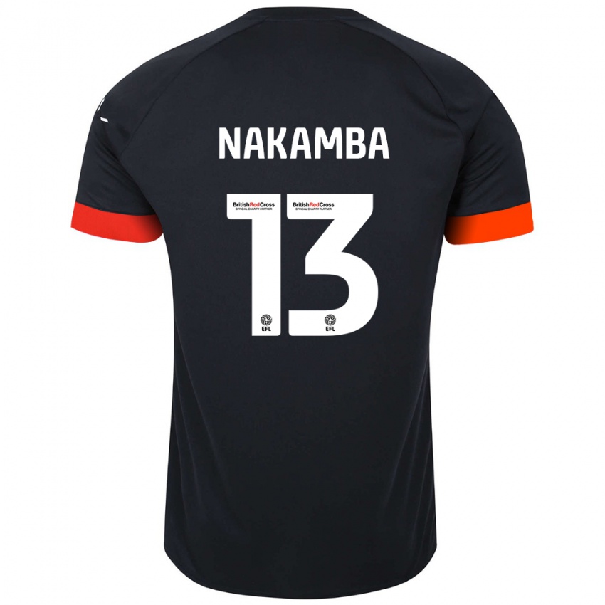 Niño Camiseta Marvelous Nakamba #13 Negro Naranja 2ª Equipación 2024/25 La Camisa México