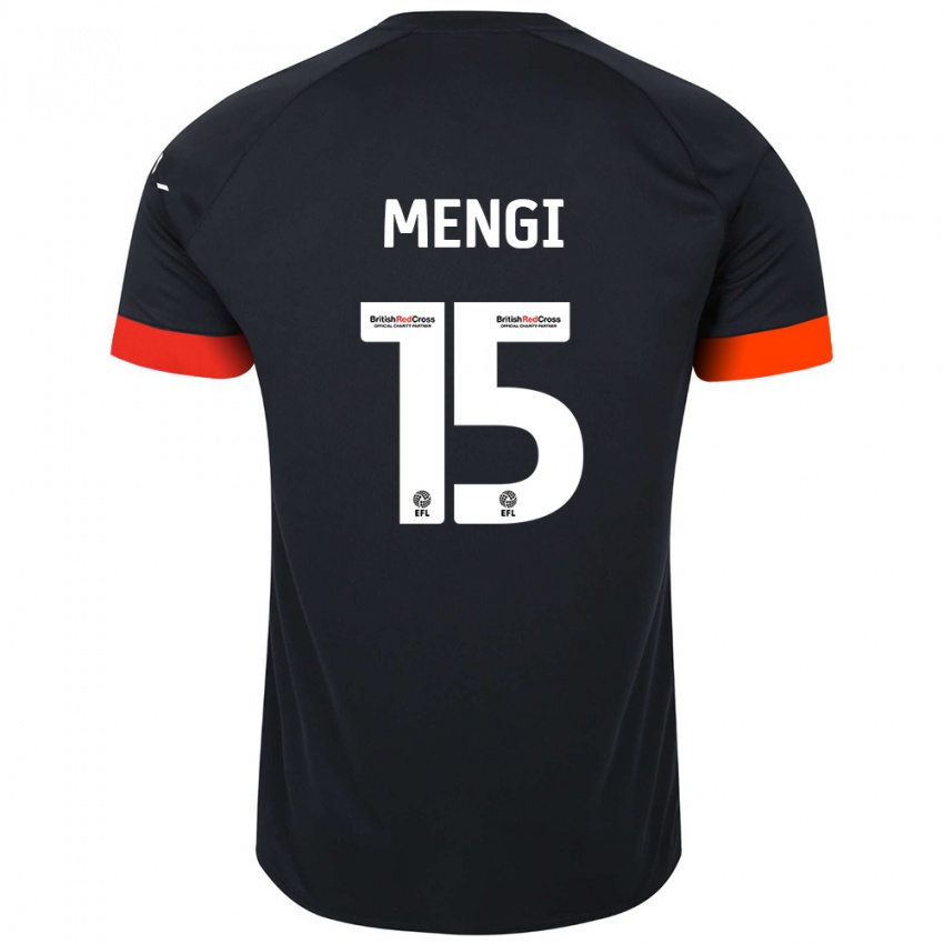 Niño Camiseta Teden Mengi #15 Negro Naranja 2ª Equipación 2024/25 La Camisa México