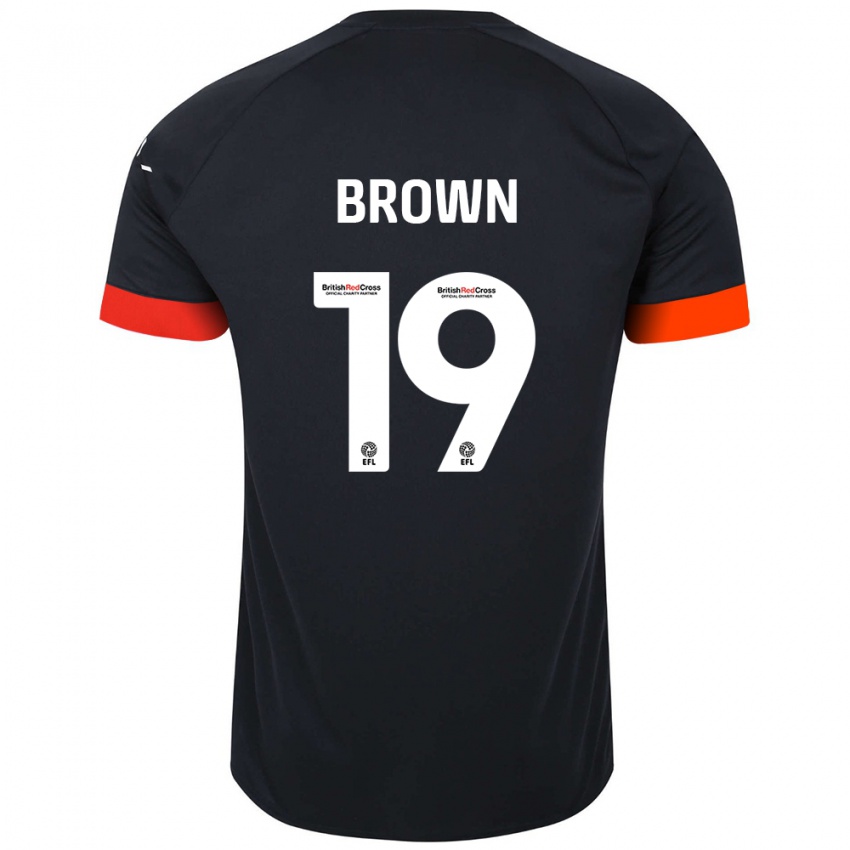 Niño Camiseta Jacob Brown #19 Negro Naranja 2ª Equipación 2024/25 La Camisa México