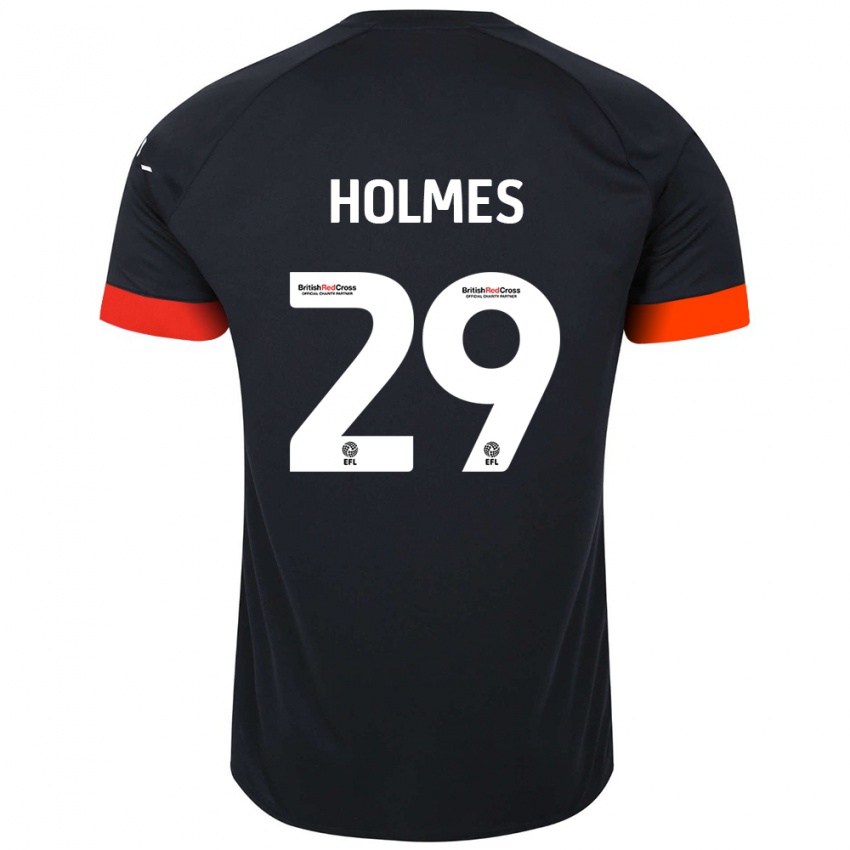 Niño Camiseta Tom Holmes #29 Negro Naranja 2ª Equipación 2024/25 La Camisa México