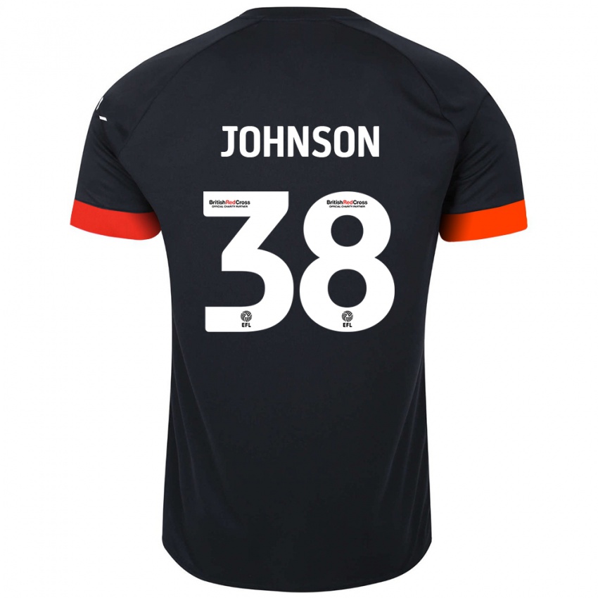 Niño Camiseta Joe Johnson #38 Negro Naranja 2ª Equipación 2024/25 La Camisa México