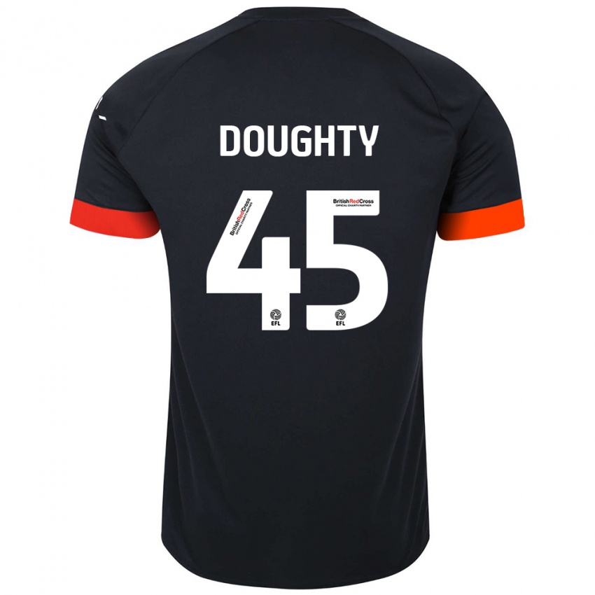 Niño Camiseta Alfie Doughty #45 Negro Naranja 2ª Equipación 2024/25 La Camisa México