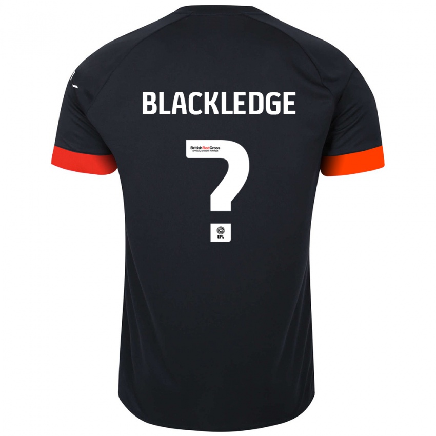 Niño Camiseta Henry Blackledge #0 Negro Naranja 2ª Equipación 2024/25 La Camisa México