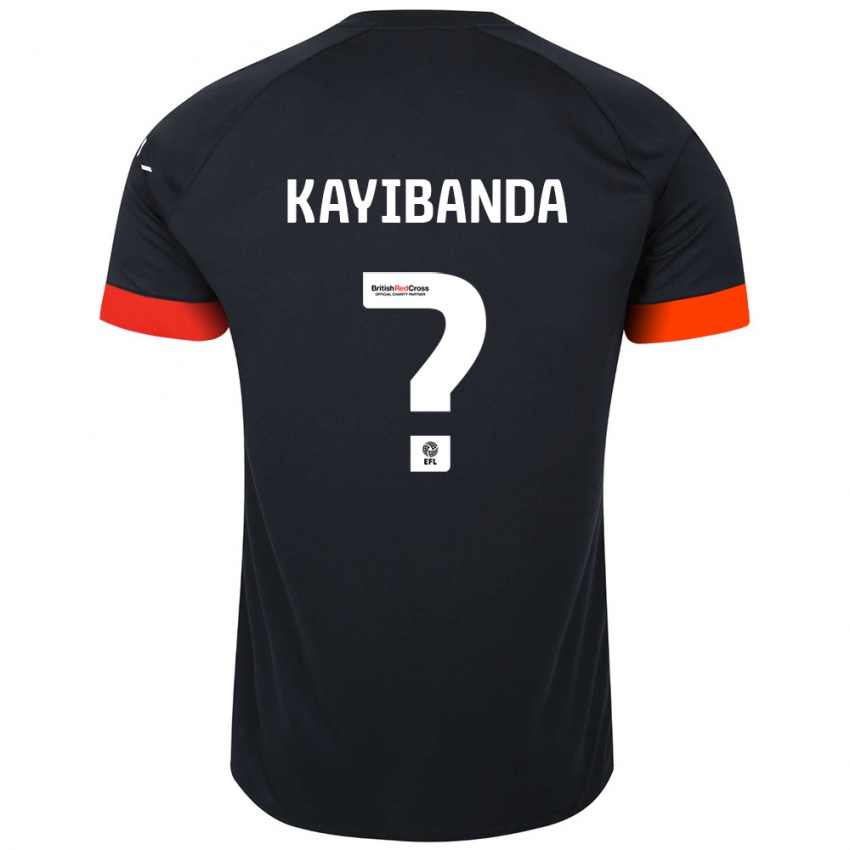 Niño Camiseta Claude Kayibanda #0 Negro Naranja 2ª Equipación 2024/25 La Camisa México