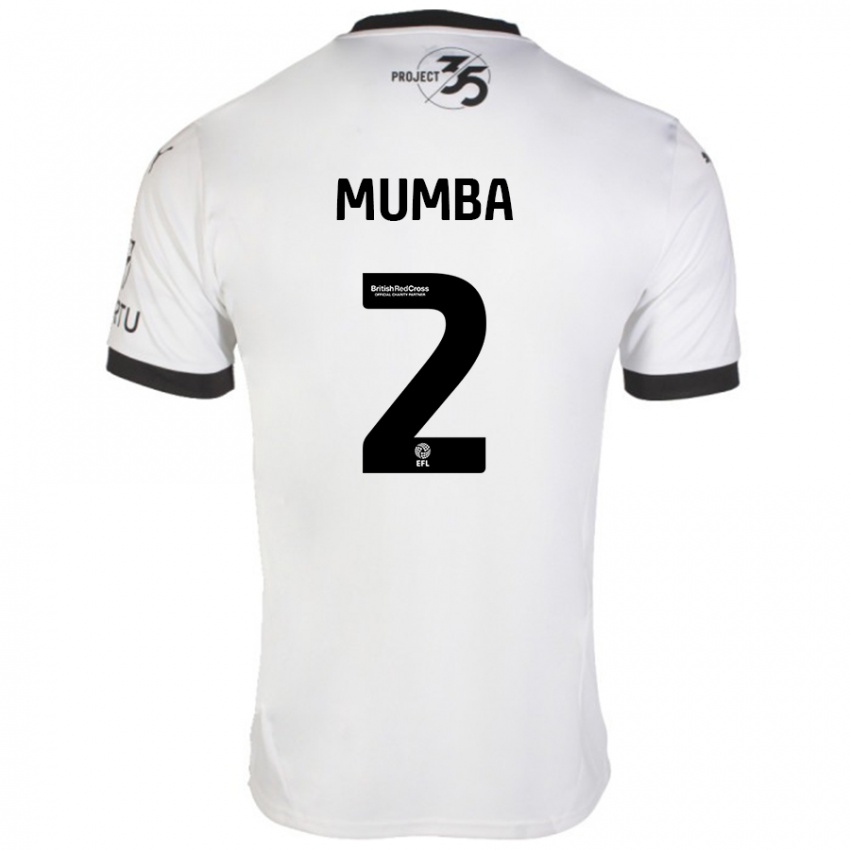 Niño Camiseta Bali Mumba #2 Blanco Negro 2ª Equipación 2024/25 La Camisa México