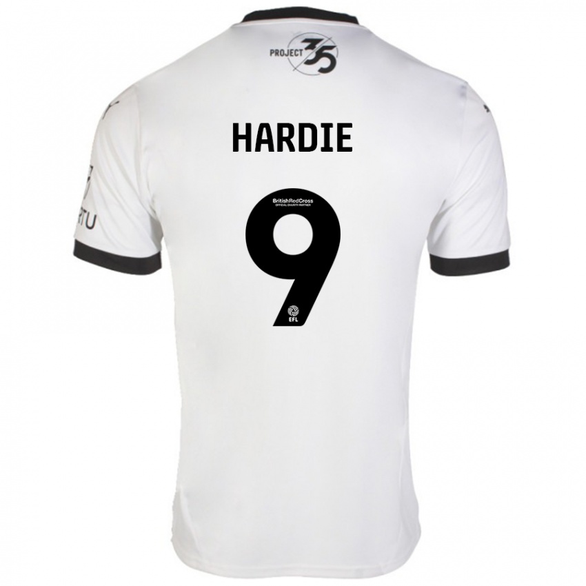 Niño Camiseta Ryan Hardie #9 Blanco Negro 2ª Equipación 2024/25 La Camisa México