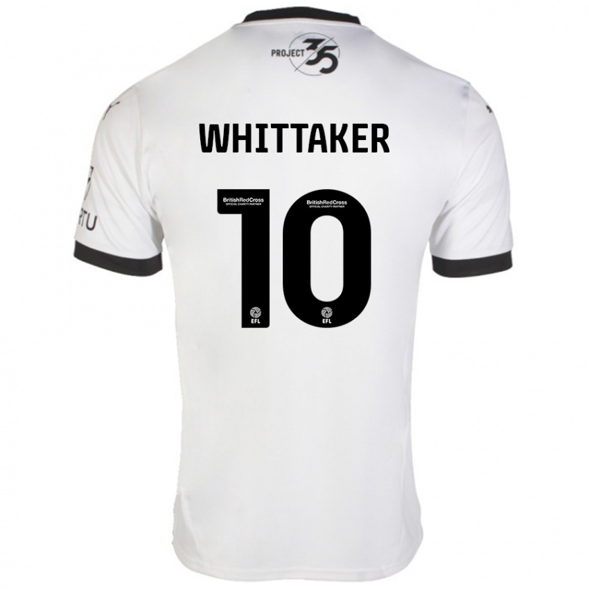 Niño Camiseta Morgan Whittaker #10 Blanco Negro 2ª Equipación 2024/25 La Camisa México