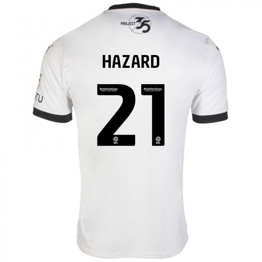 Niño Camiseta Conor Hazard #21 Blanco Negro 2ª Equipación 2024/25 La Camisa México