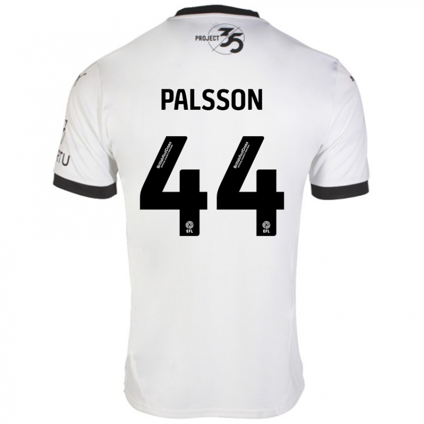 Niño Camiseta Victor Pálsson #44 Blanco Negro 2ª Equipación 2024/25 La Camisa México