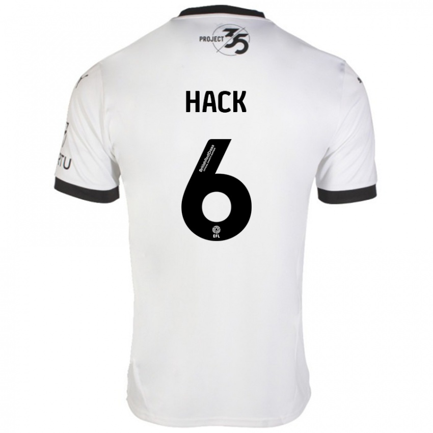 Niño Camiseta Lucy Hack #6 Blanco Negro 2ª Equipación 2024/25 La Camisa México