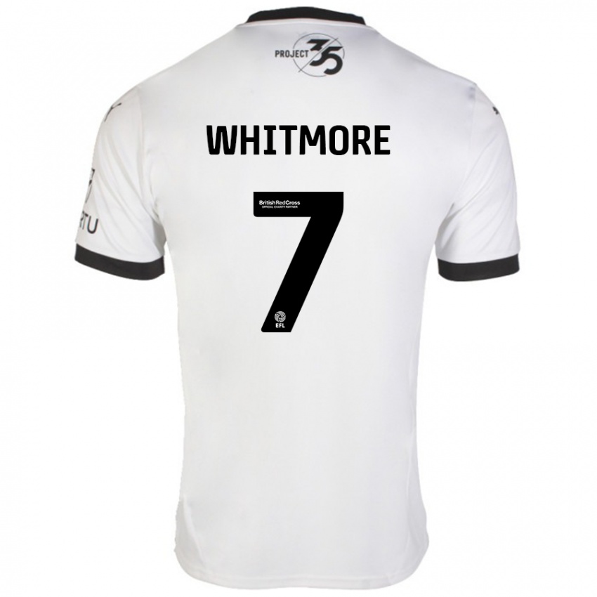 Niño Camiseta Charlotte Whitmore #7 Blanco Negro 2ª Equipación 2024/25 La Camisa México