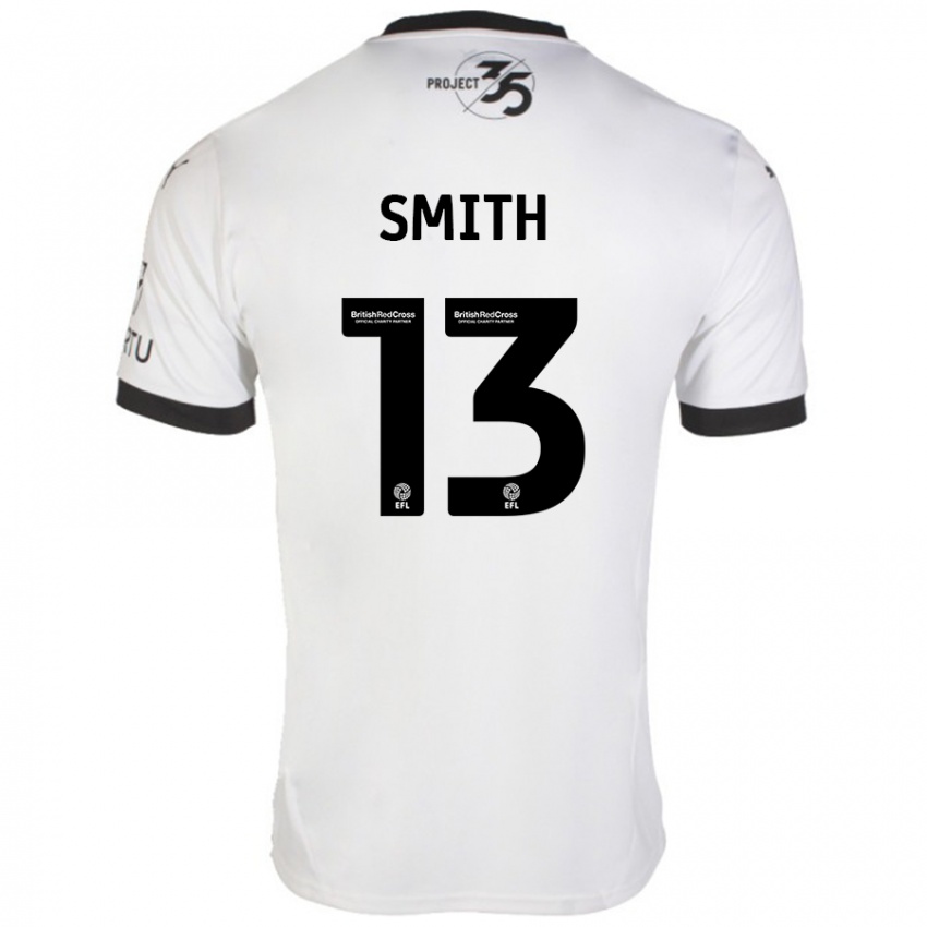 Niño Camiseta Grace Smith #13 Blanco Negro 2ª Equipación 2024/25 La Camisa México