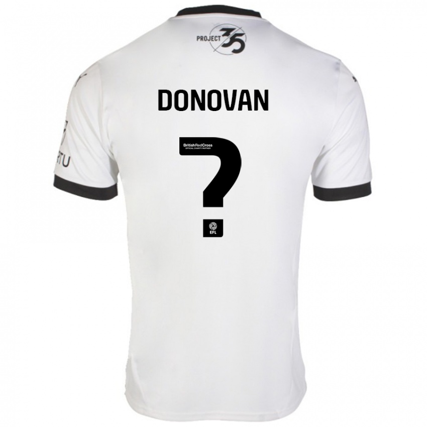 Niño Camiseta Henry Donovan #0 Blanco Negro 2ª Equipación 2024/25 La Camisa México