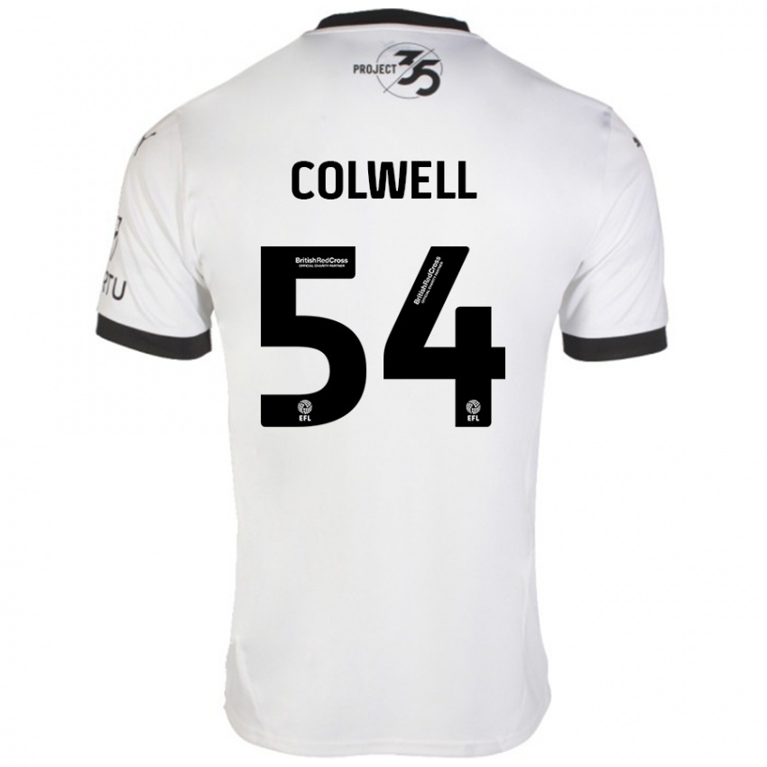 Niño Camiseta Lewis Colwell #54 Blanco Negro 2ª Equipación 2024/25 La Camisa México