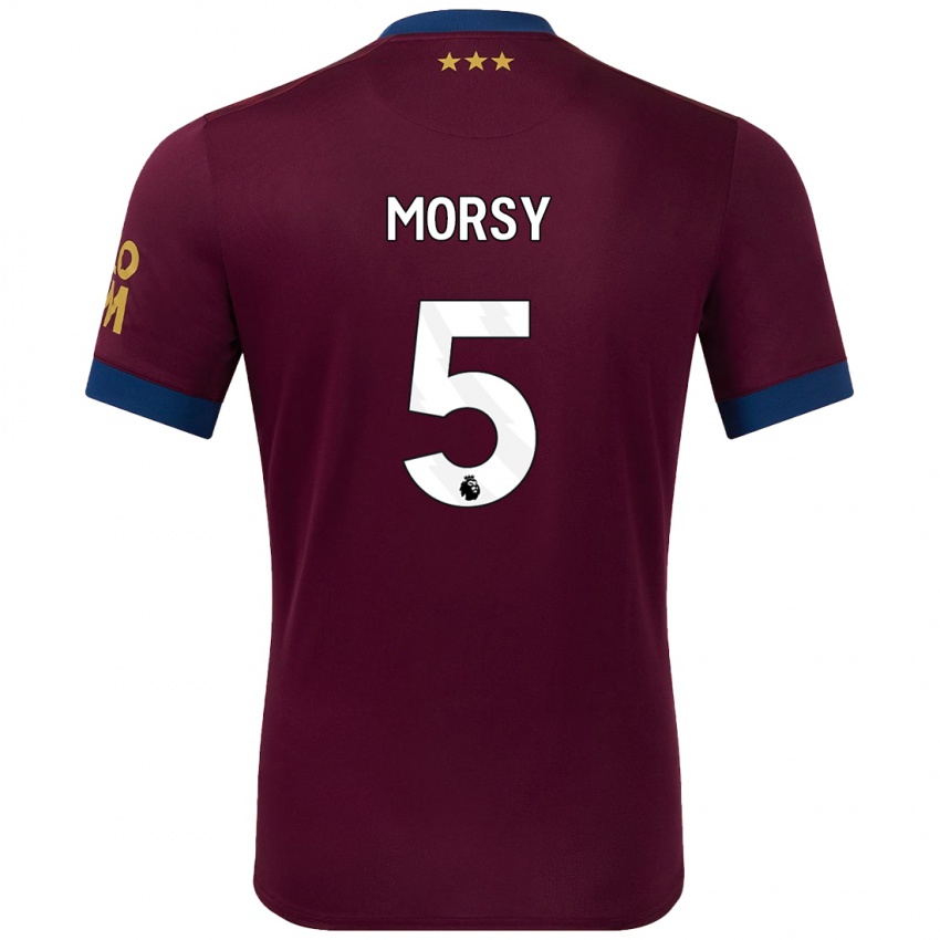 Niño Camiseta Samy Morsy #5 Marrón 2ª Equipación 2024/25 La Camisa México