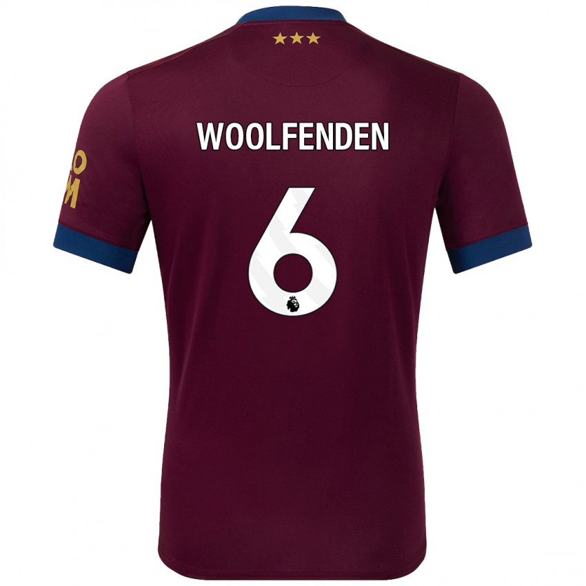 Niño Camiseta Luke Woolfenden #6 Marrón 2ª Equipación 2024/25 La Camisa México