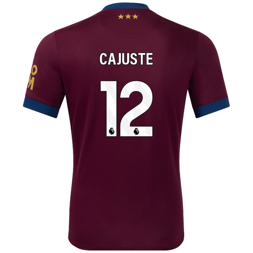 Niño Camiseta Jens Cajuste #12 Marrón 2ª Equipación 2024/25 La Camisa México