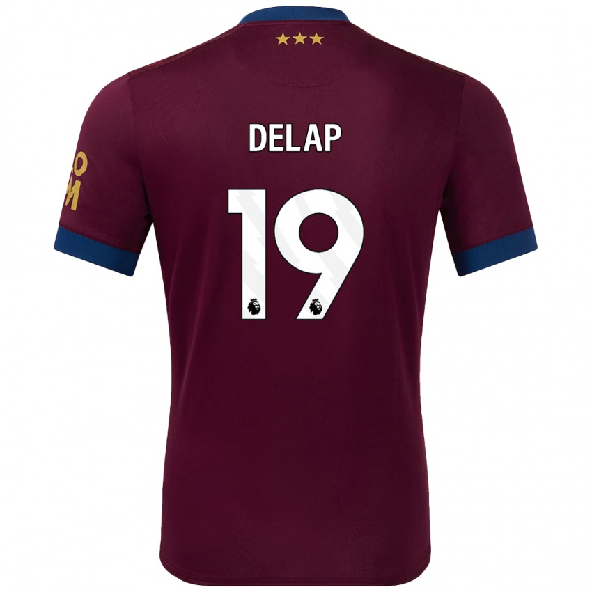 Niño Camiseta Liam Delap #19 Marrón 2ª Equipación 2024/25 La Camisa México