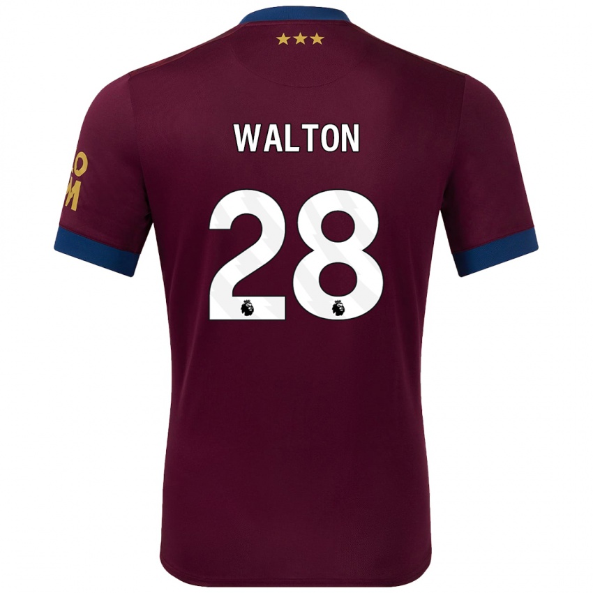 Niño Camiseta Christian Walton #28 Marrón 2ª Equipación 2024/25 La Camisa México