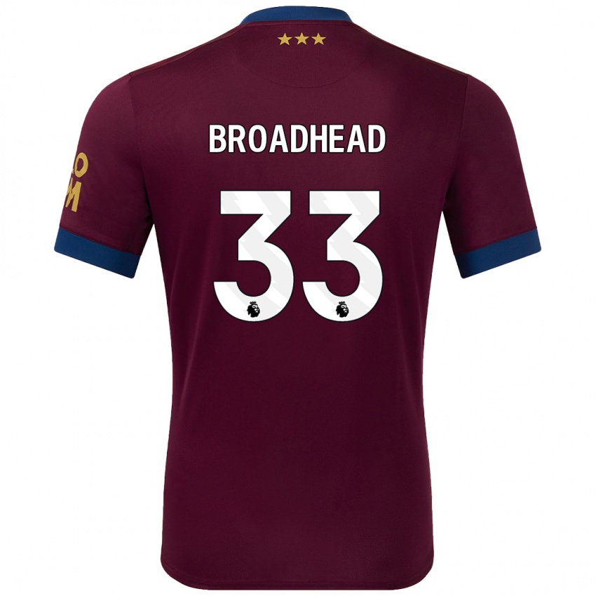 Niño Camiseta Nathan Broadhead #33 Marrón 2ª Equipación 2024/25 La Camisa México