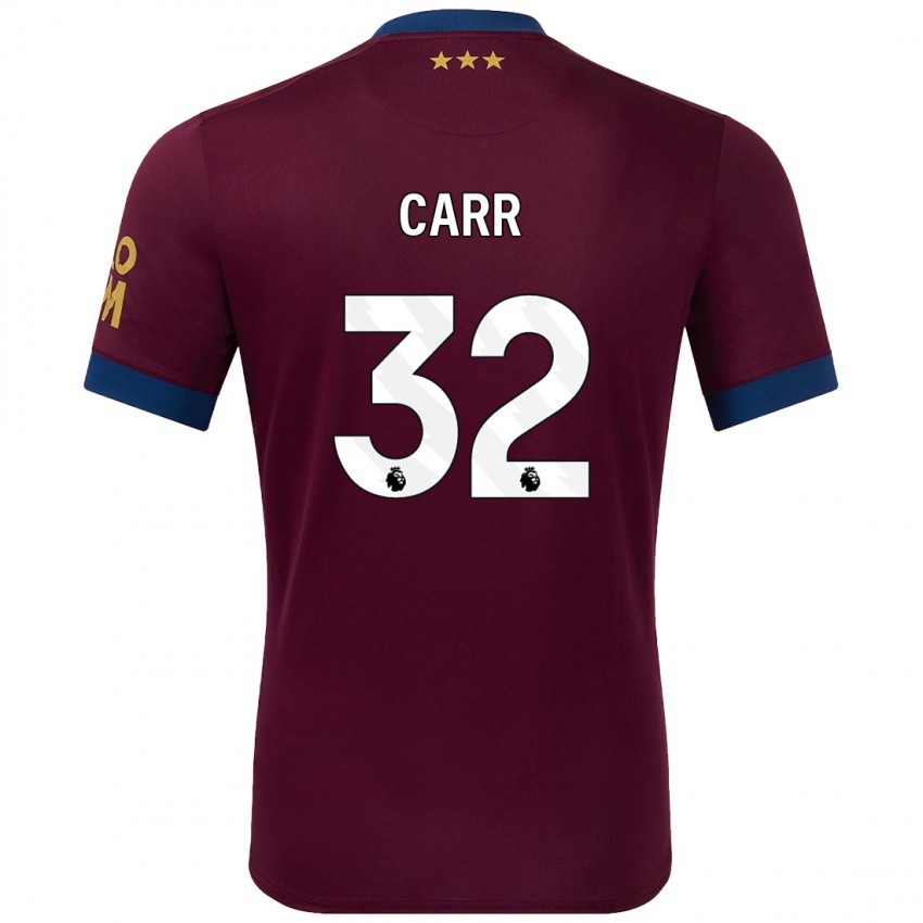 Niño Camiseta Ryan Carr #32 Marrón 2ª Equipación 2024/25 La Camisa México