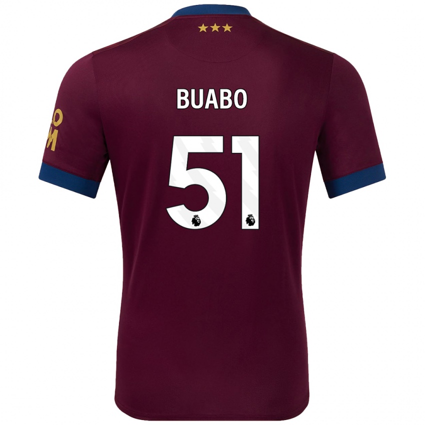 Niño Camiseta Gerard Buabo #51 Marrón 2ª Equipación 2024/25 La Camisa México