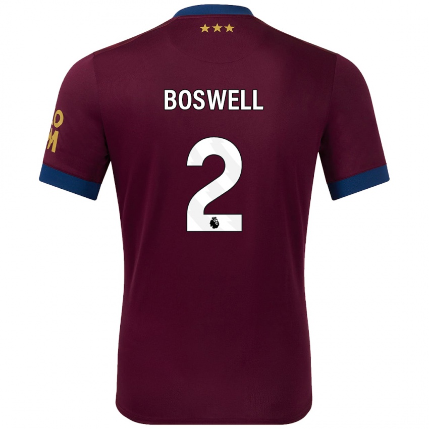 Niño Camiseta Maria Boswell #2 Marrón 2ª Equipación 2024/25 La Camisa México