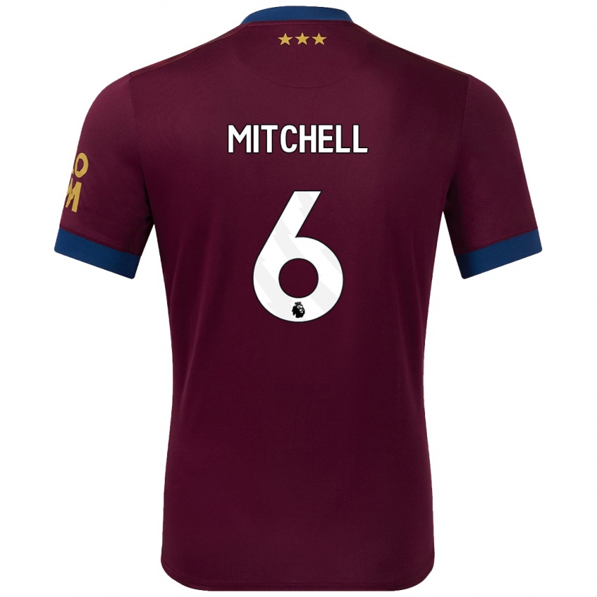 Niño Camiseta Leah Mitchell #6 Marrón 2ª Equipación 2024/25 La Camisa México