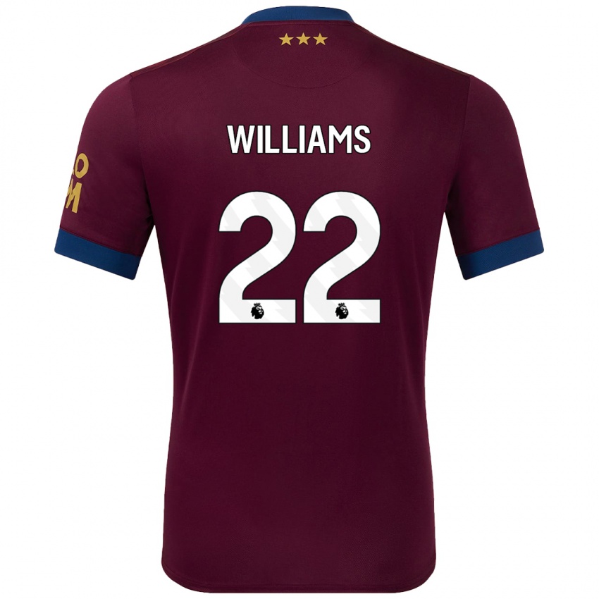 Niño Camiseta Evie Williams #22 Marrón 2ª Equipación 2024/25 La Camisa México