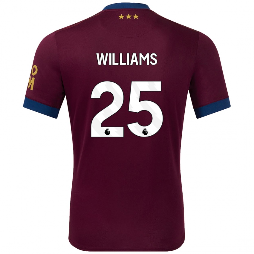 Niño Camiseta Erin Williams #25 Marrón 2ª Equipación 2024/25 La Camisa México