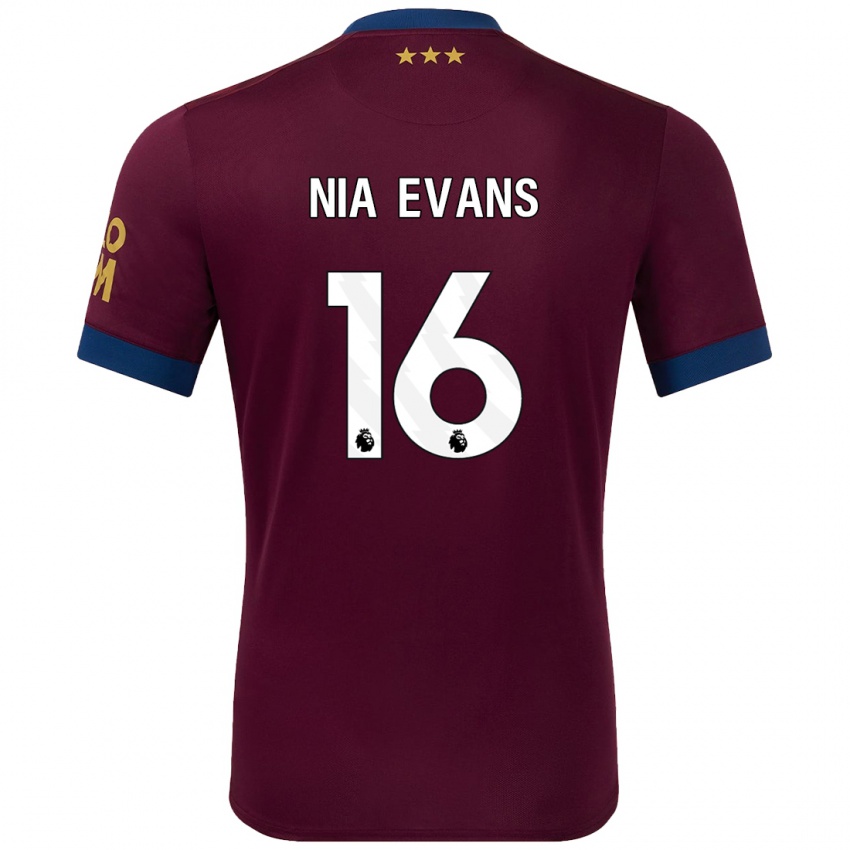 Niño Camiseta Nia Evans #16 Marrón 2ª Equipación 2024/25 La Camisa México