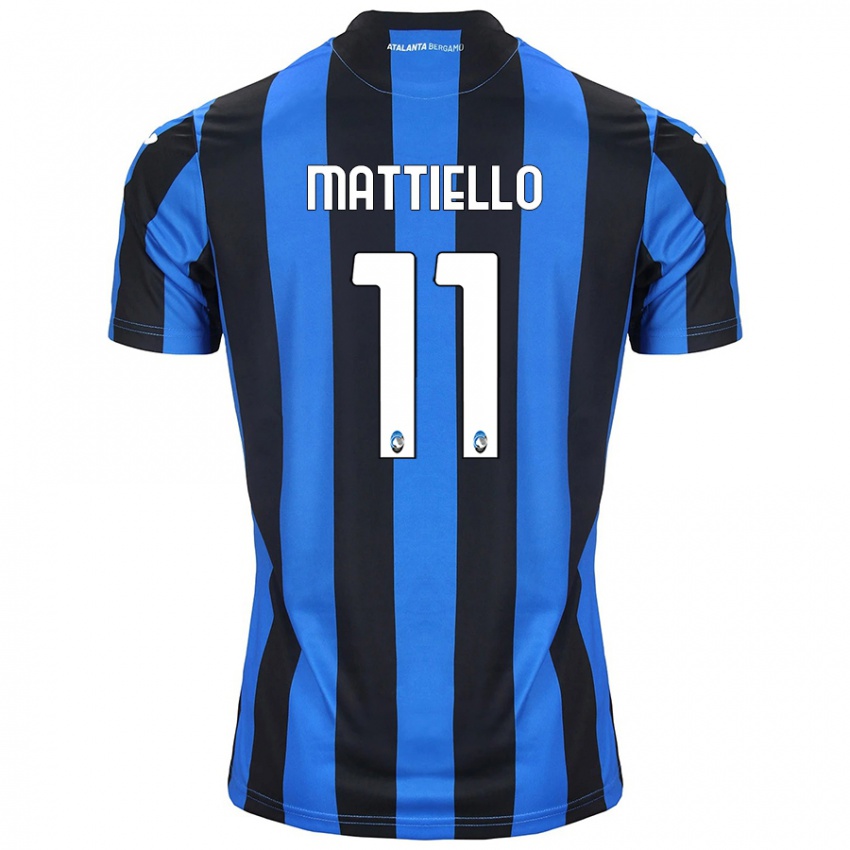 Hombre Camiseta Federico Mattiello #11 Azul Negro 1ª Equipación 2024/25 La Camisa México