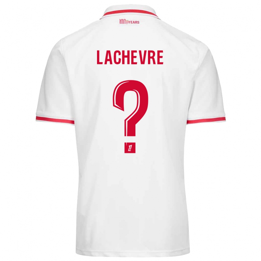 Hombre Camiseta Téo Lachevre #0 Blanco Rojo 1ª Equipación 2024/25 La Camisa México